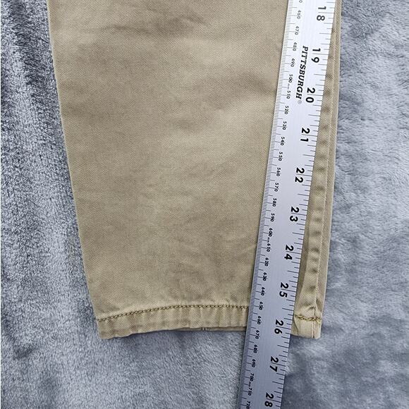 CURRENT/ELLIOTT Pants Womens 24 Tan Khaki Melia High Rise Cotton Canvas Preppy - Picture 7 of 9
